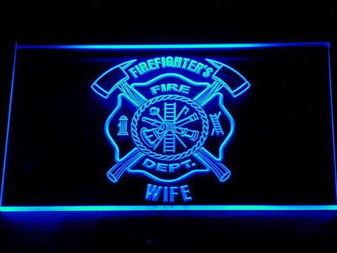 Fire Department Firefighter's Wife LED Neon Sign
